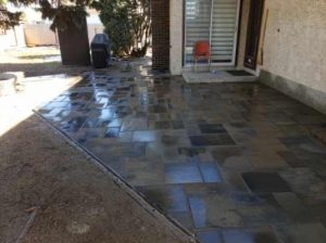 Edmonton landscaping company - brickworks landscaping - paving stone patio