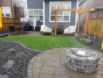 Edmonton paving stone company - patio with paver stones